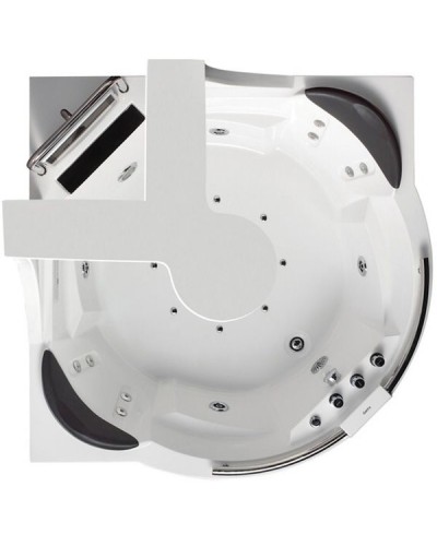 Акриловая ванна Gemy G9070 O 170х170 с гидромассажем