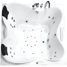 Акриловая ванна Gemy 187х187 G9089 O L с гидромассажем