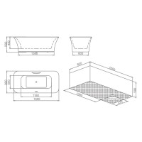 Акриловая ванна 160х80 см SSWW M706S