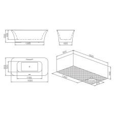 Акриловая ванна 160х80 см SSWW M706S