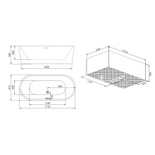 Акриловая ванна 177х81 см SSWW M707