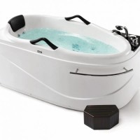 Акриловая гидромассажная ванна 173х88 см SSWW A307LBH168H