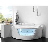 Акриловая гидромассажная ванна 165х165 см Gemy G9247 K