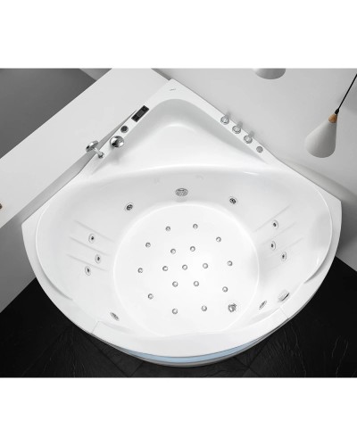 Акриловая гидромассажная ванна 165х165 см Gemy G9247 K