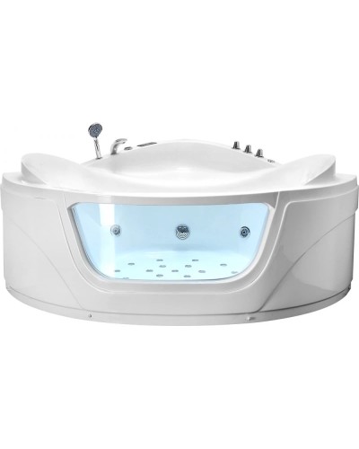 Акриловая гидромассажная ванна 165х165 см Gemy G9247 K
