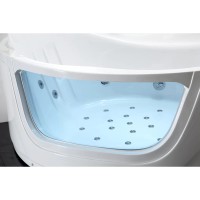 Акриловая гидромассажная ванна 165х165 см Gemy G9247 K