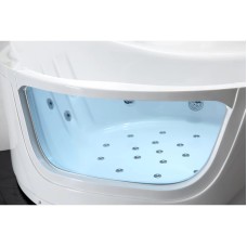 Акриловая гидромассажная ванна 165х165 см Gemy G9247 K