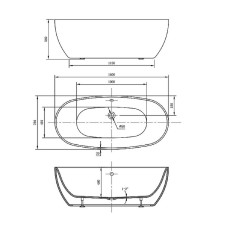 Акриловая ванна Vincea 160x78 VBT-405-1600 без гидромассажа