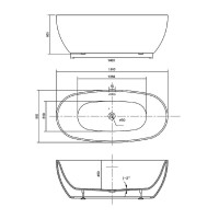 Акриловая ванна Vincea 186x88.5 VBT-405-1860 без гидромассажа