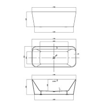 Акриловая ванна Vincea 170x80 VBT-401-1700 без гидромассажа