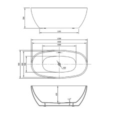 Акриловая ванна Vincea 170x85 VBT-404-1700 без гидромассажа