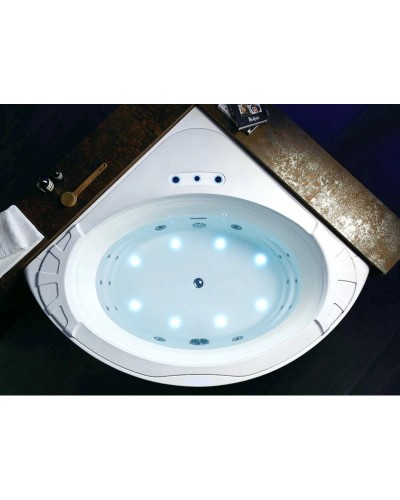 Акриловая гидромассажная ванна 155х155 см Gemy G9252