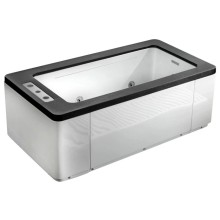 Акриловая гидромассажная ванна 170х90 см Gemy G9253 Black