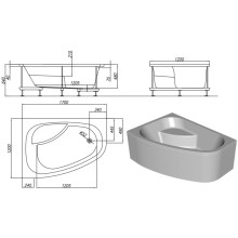 Акриловая ванна 170х120 см D Kolpa San Chad/S Basis