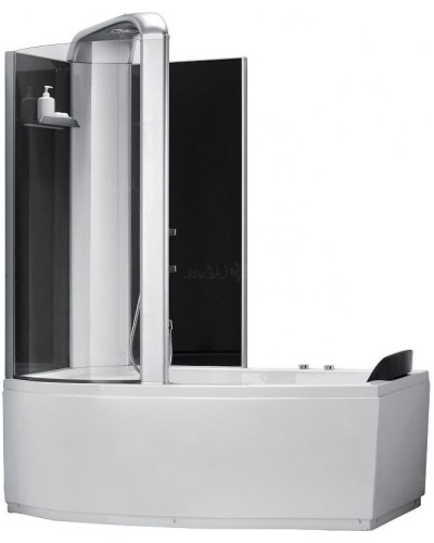 Акриловая ванна со шторкой и душевой системой Orans 170х85 L 9501l00 с гидромассажем