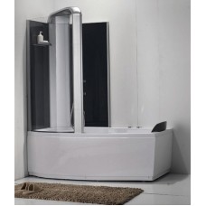 Акриловая ванна со шторкой и душевой системой Orans 170х85 L 9501l00 с гидромассажем