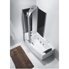 Акриловая ванна со шторкой и душевой системой Orans 170х85 L 9501l00 с гидромассажем