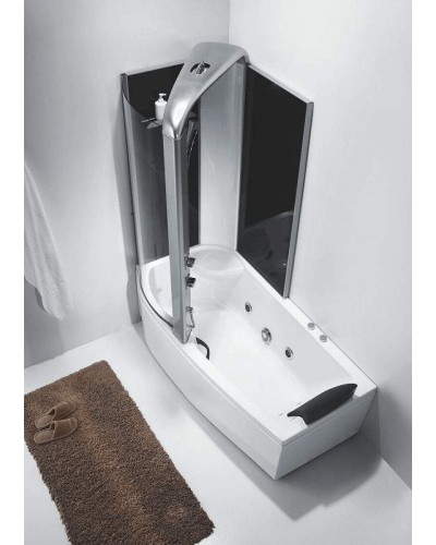 Акриловая ванна со шторкой и душевой системой Orans 170х85 L 9501l00 с гидромассажем