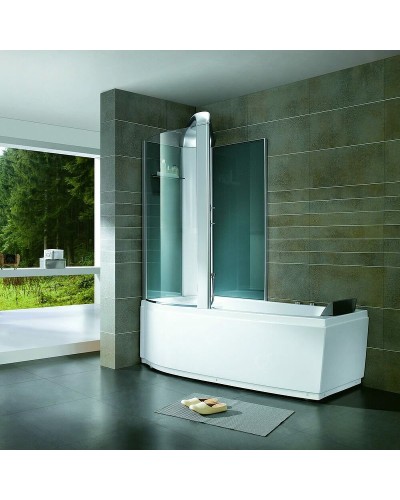 Акриловая ванна со шторкой и душевой системой Orans 170х85 L 9501l00 с гидромассажем