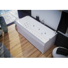 Акриловая ванна Aquatek Альфа 140x70 ALF140-0000024 без гидромассажа с фронтальной панелью с каркасом (разборный) со слив-переливом (справа)