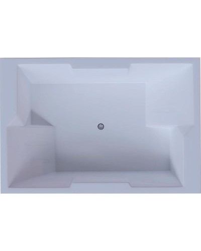 Акриловая ванна Aquatek Дорадо 190х130 DOR190-0000002 без гидромассажа с фронтальной панелью с каркасом (вклеенный) со слив-переливом