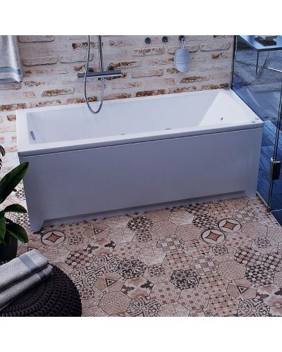 Акриловая ванна Aquatek Либра New 170x70 LIB170N-0000004 без гидромассажа с фронтальной панелью с каркасом (разборный) со слив-переливом (слева)