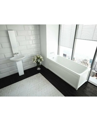 Акриловая ванна Aquatek Eco-friendly Мия 180x80 MIY180-0000001 без панелей, каркаса и слив-перелива