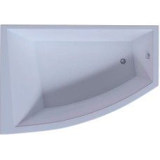Акриловая ванна Aquatek Оракул 180х125 L ORK180-0000004 без гидромассажа с фронтальной панелью с каркасом (вклеенный) со слив-переливом