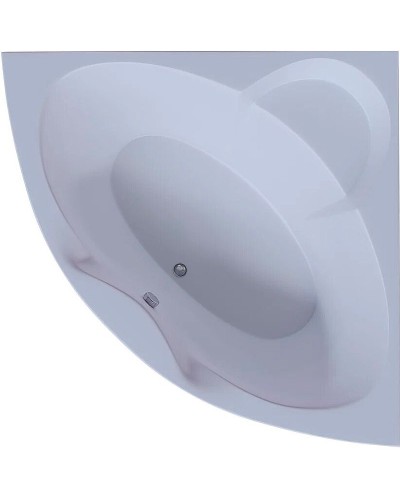 Акриловая ванна Aquatek Поларис-2 155х155 POL2-0000041 без гидромассажа с фронтальной панелью с каркасом (вклеенный) со слив-переливом