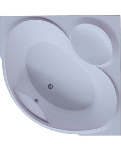 Акриловая ванна Aquatek Эпсилон 150х150 EPS150-0000066 без гидромассажа с фронтальной панелью с каркасом (вклеенный) со слив-переливом