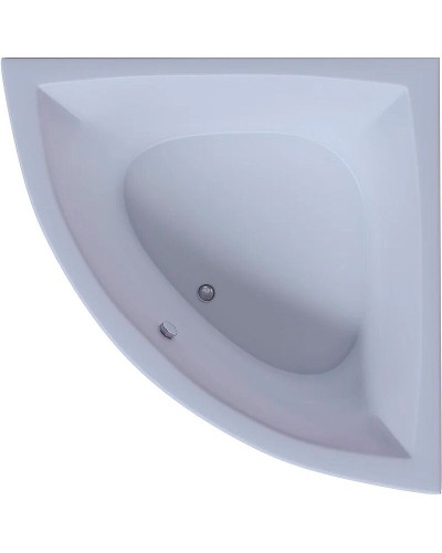 Акриловая ванна Aquatek Юпитер 150х150 UPT150-0000026 без гидромассажа с фронтальной панелью с каркасом (вклеенный) со слив-переливом