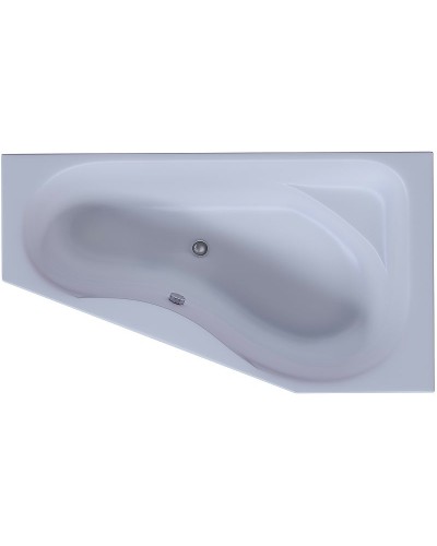 Акриловая ванна Aquatek Медея 170x95 R MED180-0000012 без гидромассажа без панелей с каркасом (вклеенный) со слив-переливом