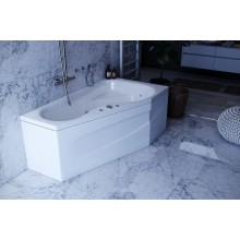 Акриловая ванна Aquatek Медея 170x95 R MED180-0000012 без гидромассажа без панелей с каркасом (вклеенный) со слив-переливом