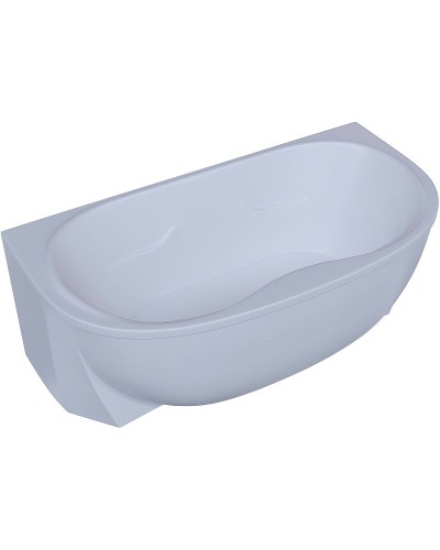Акриловая ванна Aquatek Мелисса 180х95 MEL180-0000031 без гидромассажа с фронтальной панелью с каркасом (вклеенный) со слив-переливом