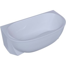 Акриловая ванна Aquatek Мелисса 180х95 MEL180-0000011 без гидромассажа с фронтальной и боковыми панелями с каркасом (разборный) со слив-переливом
