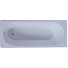 Акриловая ванна Aquatek Оберон 160х70 OBR160-0000020 без гидромассажа с фронтальной панелью с каркасом (вклеенный) со слив-переливом (слева)