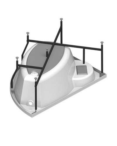 Акриловая ванна Radomir Vannesa Алари 168x120 L 2-77-2-1-0-218 с гидромассажем Актив Хром