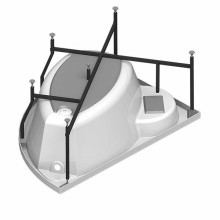 Акриловая ванна Radomir Vannesa Алари 168x120 L 2-76-2-1-0-218 с гидромассажем Баланс Хром