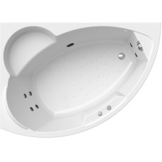 Акриловая ванна Radomir Vannesa Алари 168x120 L 2-75-2-1-0-218 с гидромассажем Классик Хром