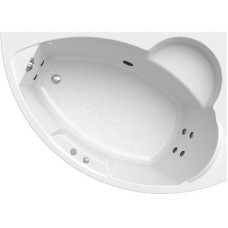 Акриловая ванна Radomir Vannesa Алари 168x120 R 2-75-2-2-0-218 с гидромассажем Классик Хром