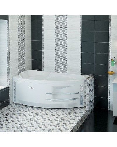 Акриловая ванна Radomir Vannesa София 169х99 L 2-77-2-1-0-223 с гидромассажем Актив Хром
