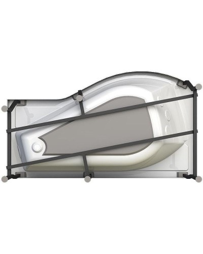 Акриловая ванна Radomir Vannesa Миранда 168х95 L 2-75-2-1-0-209 с гидромассажем Классик Хром