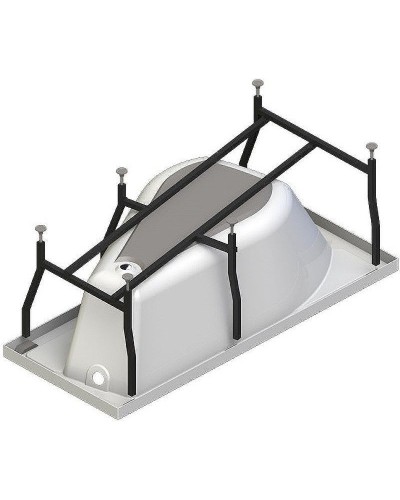 Акриловая ванна Radomir Vannesa Миранда 168х95 R 2-77-2-2-0-209 с гидромассажем Актив Хром