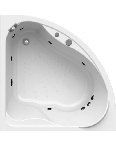 Акриловая ванна Radomir Vannesa Альтея 125x125 2-76-2-0-0-219 с гидромассажем Баланс Хром
