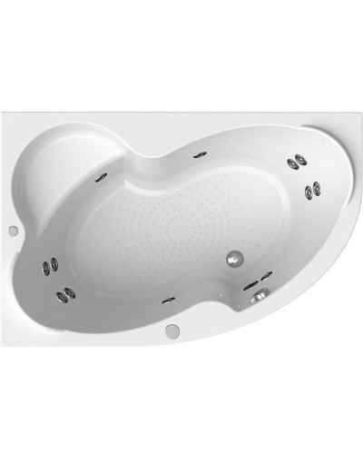 Акриловая ванна Radomir Vannesa Ирма 160х105 L 2-76-2-1-0-229 с гидромассажем Баланс Хром