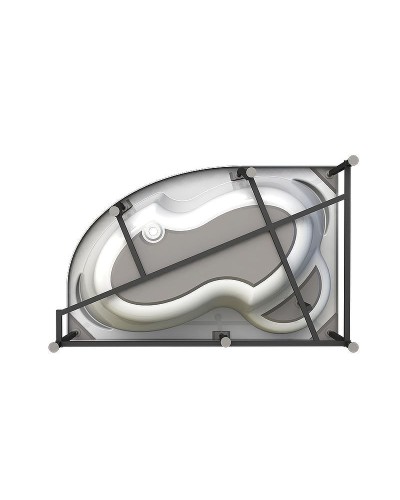 Акриловая ванна Radomir Vannesa Ирма 160х105 R 2-76-2-2-9-229 с гидромассажем Баланс Хром