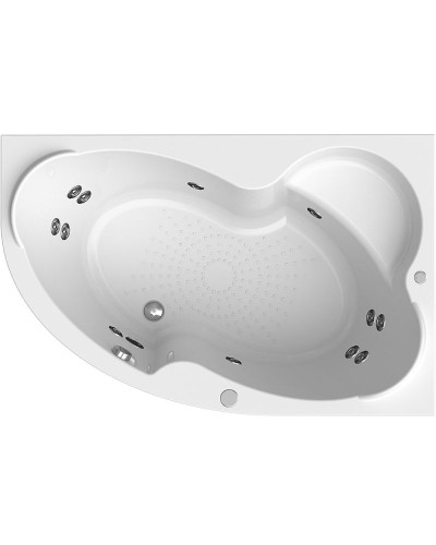 Акриловая ванна Radomir Vannesa Ирма 160х105 R 2-76-2-2-0-229 с гидромассажем Баланс Хром