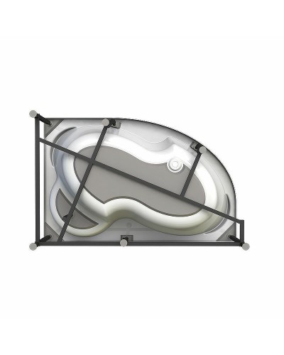 Акриловая ванна Radomir Vannesa Ирма 169х110 L 2-76-2-1-0-217 с гидромассажем Баланс Хром