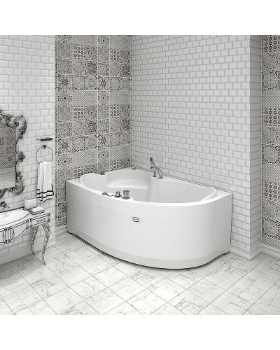 Акриловая ванна Radomir Vannesa Ирма 169х110 L 2-75-2-1-9-217 с гидромассажем Классик Хром