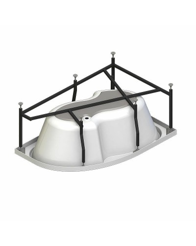 Акриловая ванна Radomir Vannesa Ирма 169х110 L 2-75-2-1-9-217 с гидромассажем Классик Хром